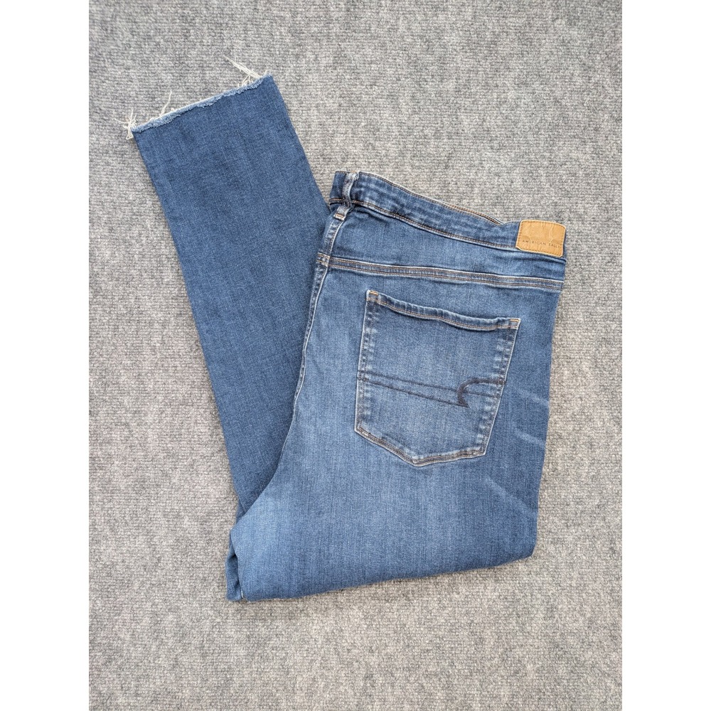 American Eagle Super Hi-Rise Jegging Crop‎ Jeans Women's 24 Short Preppy Basic